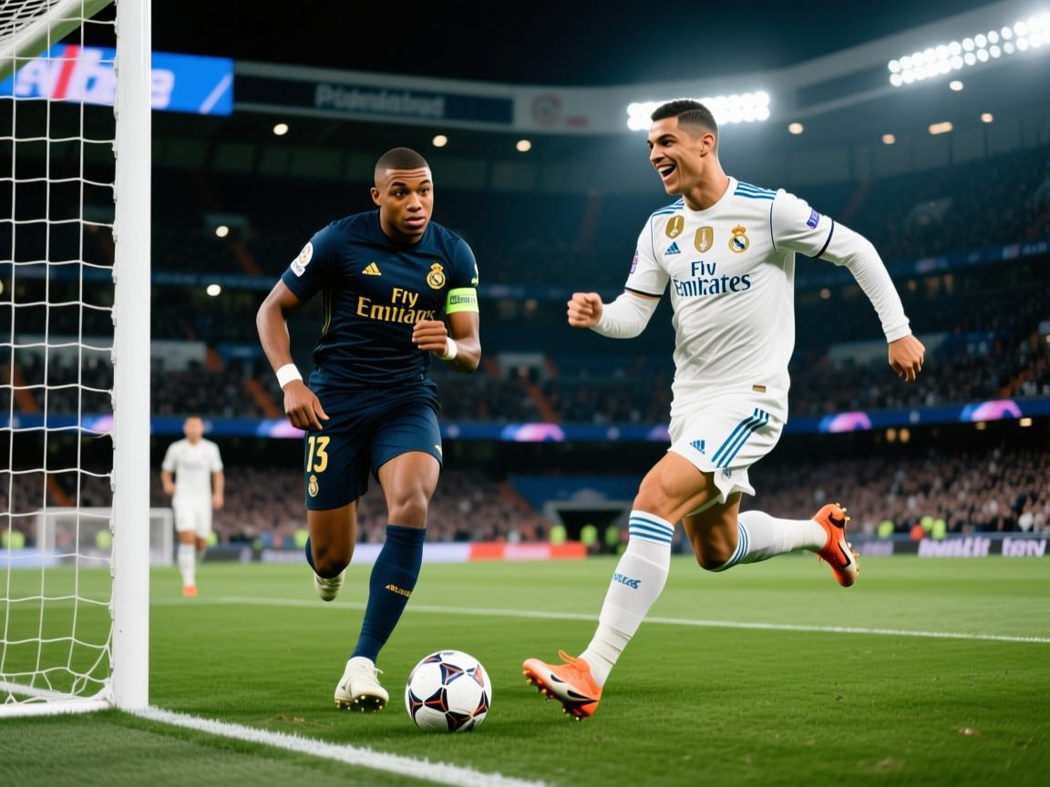 关于一步之遥：姆巴佩梅开二度，逼近C罗皇马单年进球纪录的信息